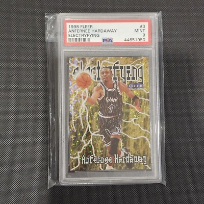 1998-99 Fleer Tradition Electrifying #3 Anfernee Hardaway Orlando Magic PSA 9