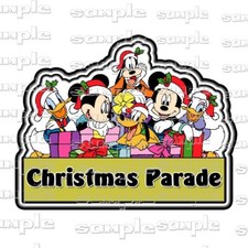 Disney Christmas Parade xzpf Pre-made Scrapbook Page Paper Piece die cut