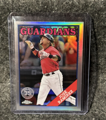 2023 Topps Chrome #88BC-17 Jose Ramirez 1988 Cleveland Guardians