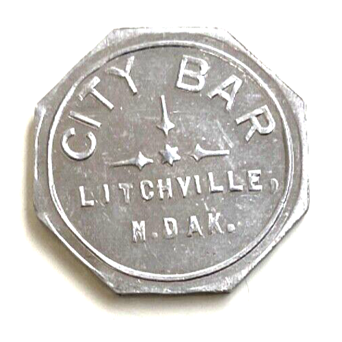 Litchville North Dakota City Bar Token eBay