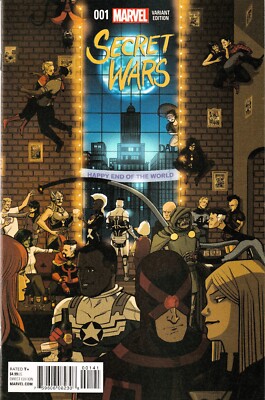 SECRET WARS #1 (2015) CHIP ZDARSKY 'PARTY' VARIANT ~ UNREAD NM