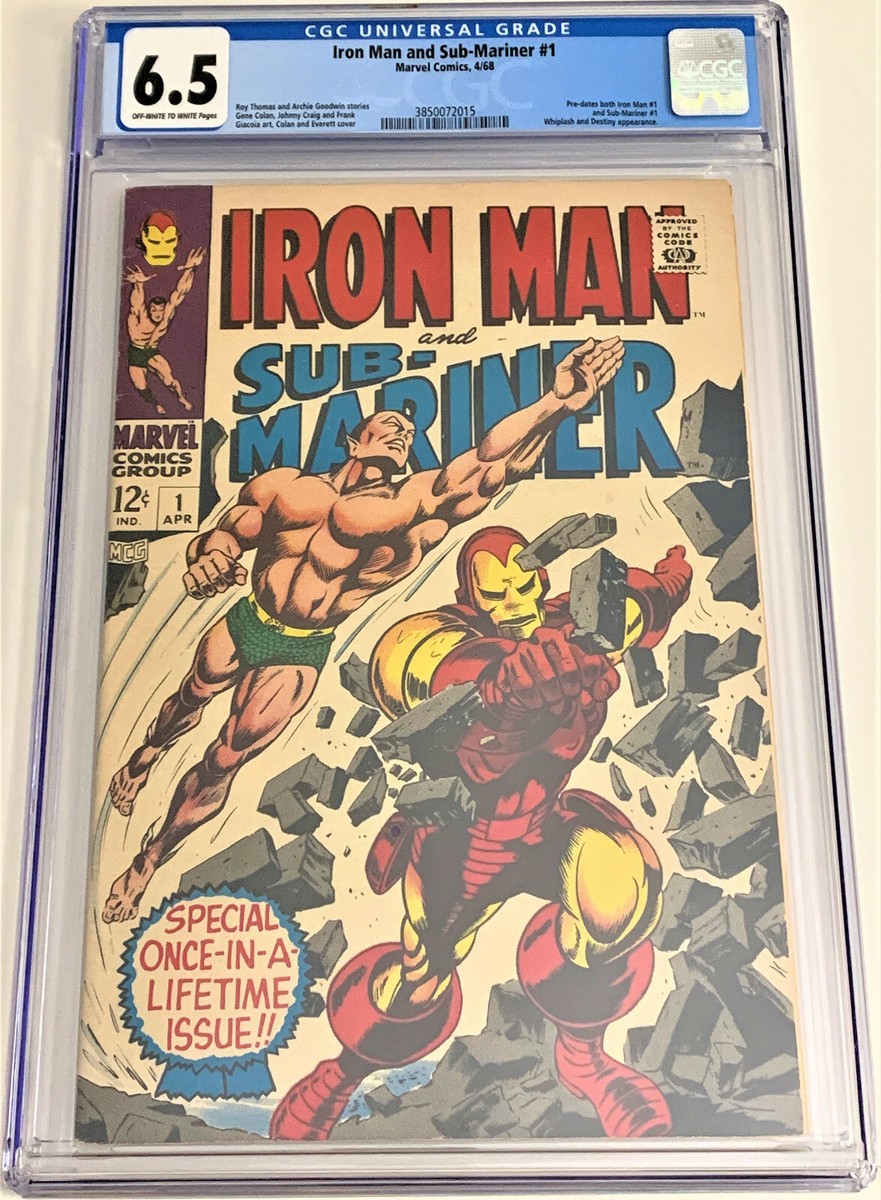 Iron Man and Sub-Mariner #1 4/68 CGC 6.5 (Pre-dates Iron Man #1