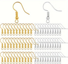 316 Stainless Steel Hypoallergenic Fish Hook Earring Findings Jewellery