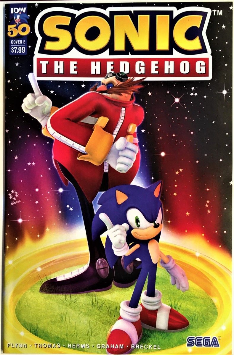 SONIC The HEDGEHOG Comic Book IDW #50 Cover E April 2022 Bagged