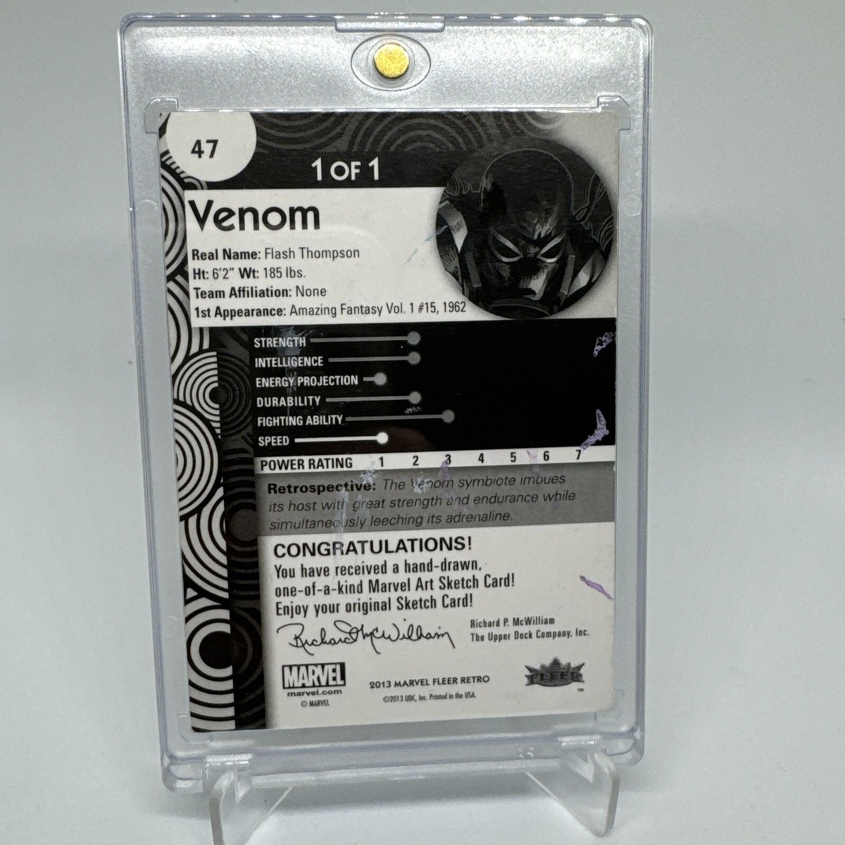 upper deck marvel sketch card 1/1 | eBay