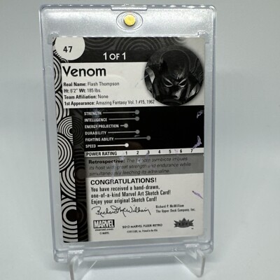 upper deck marvel sketch card 1/1 | eBay