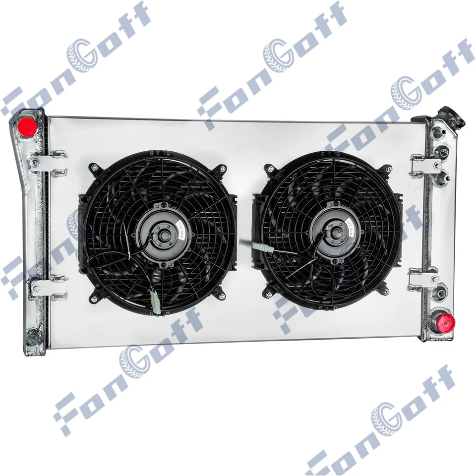 3-Row Radiator Shroud Fan For 1991-93 Chevy Caprice /92-93 Buick Roadmaster 5.7L Foto 3 de 4