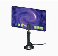 New HDTV Flat Reception Antenna 4K Ready Ultra HD 25 Miles Range Luxtronic