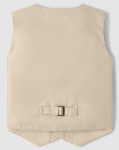 Gymboree Boys' Tan (Bisquit) Sleeveless Twill Vest All Dressed Up NWT - Picture 4 of 5