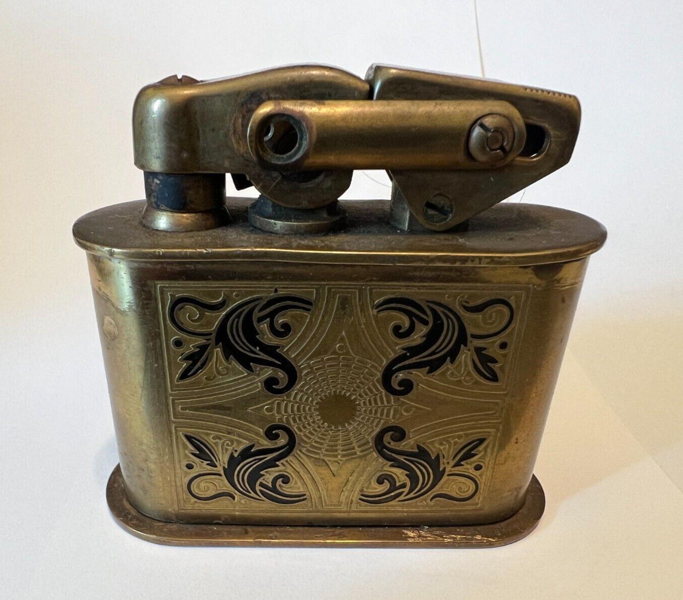 Antique, German KW (Karl Wieden) Brass Lift Arm Lighter - EXTREMELY RARE!!!!!