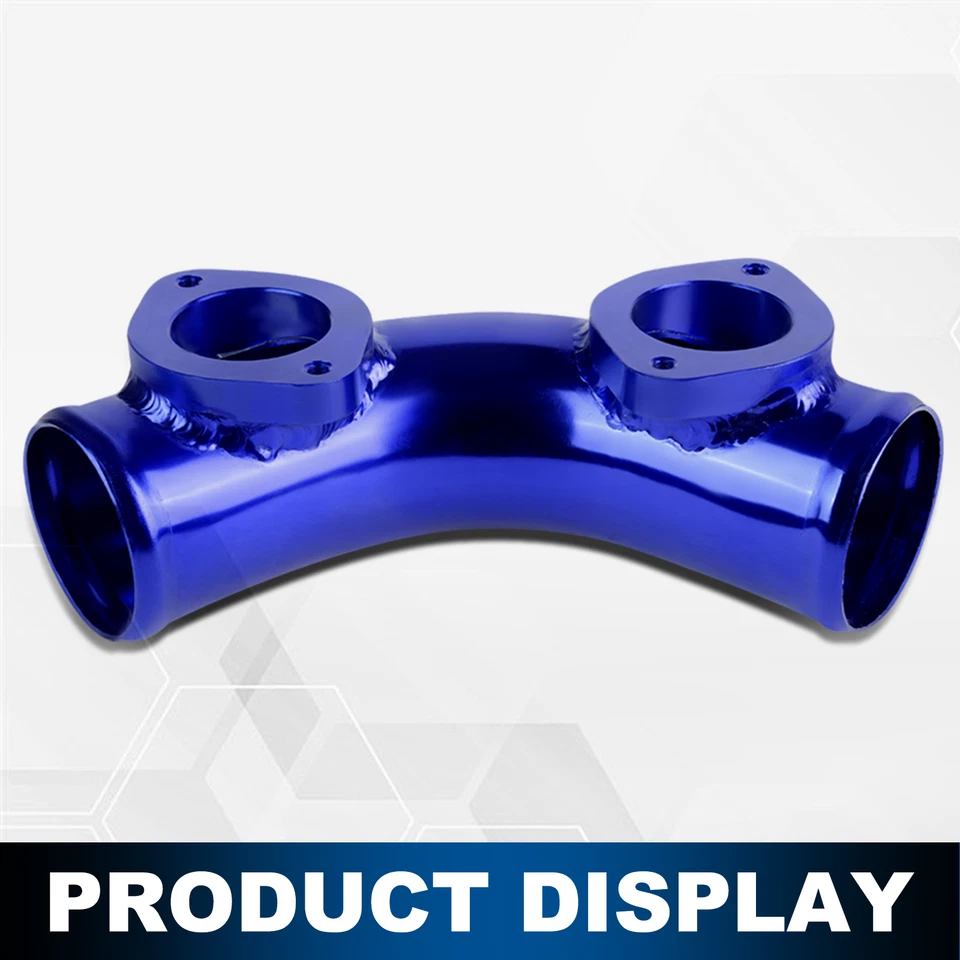 BLUE TYPE-S/RS/RZ 2.5" 70 DEGREE TURBO BLOW OFF VALVE DUAL FLANGE PIPE ADAPTOR - Image 3 of 4