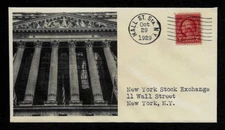 1929 Wall Street Stock Exchange Crash Featured on Collector's Envelope *OP1344