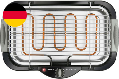Taurus BQE2400 Elektrische Tischgrills, Kunststoff, Schwarz, Grau