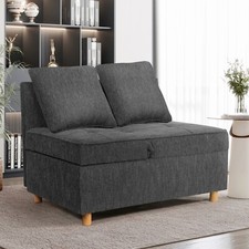 Folding Ottoman Sofa Bed Chair,4-in-1 Sleeper Sofa Adjustable Backrest Home NEW