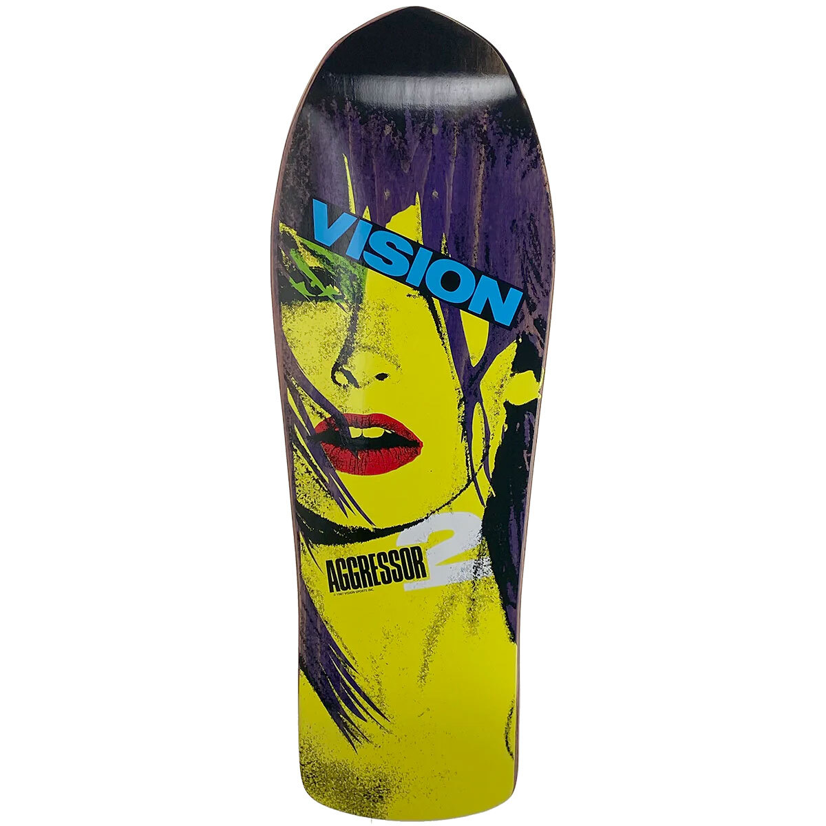 Vision Skateboard Deck Aggressor 2 Concave Purple Stain 10