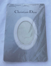 Vintage Christian Dior 4443 Diorissimo Alabaster Ultrasheer Leg Pantyhose Size 4