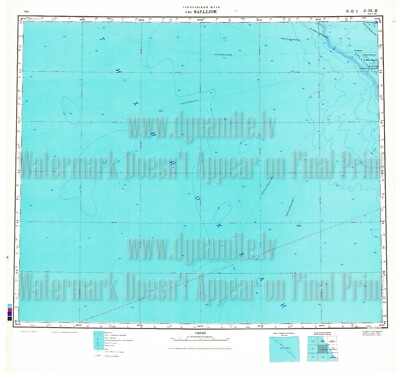 Soviet Russian Topographic Map FARRALON ISLANDS, CALIFORNIA USA 1:500K ed.1981