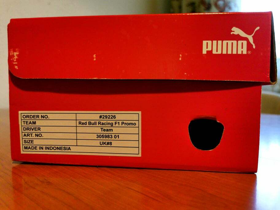 Formula 1 Redbull Racing F1 team PUMA ISSUE PIT CREW SHOES