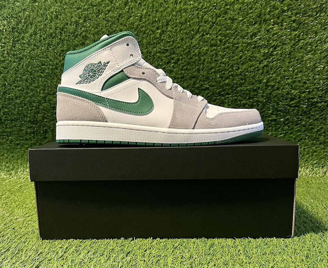 jordan 1 grey and green