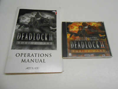 Deadlock II: Shrine Wars (PC, 1998) Vintage With Manual