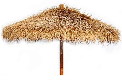 Bamboo Thatch Tiki Umbrella - Thumbnail 2