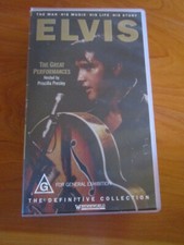 VHS TAPE ELVIS PRESLEY THE GREAT PERFORMANCES    **** GREAT  ***MUST SEE ***