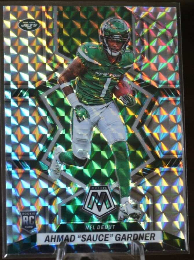2022 Ahmad "Sauce" Gardner Mosaic Rookie NFL Debut Silver Mosaic Prizm - NY Jets