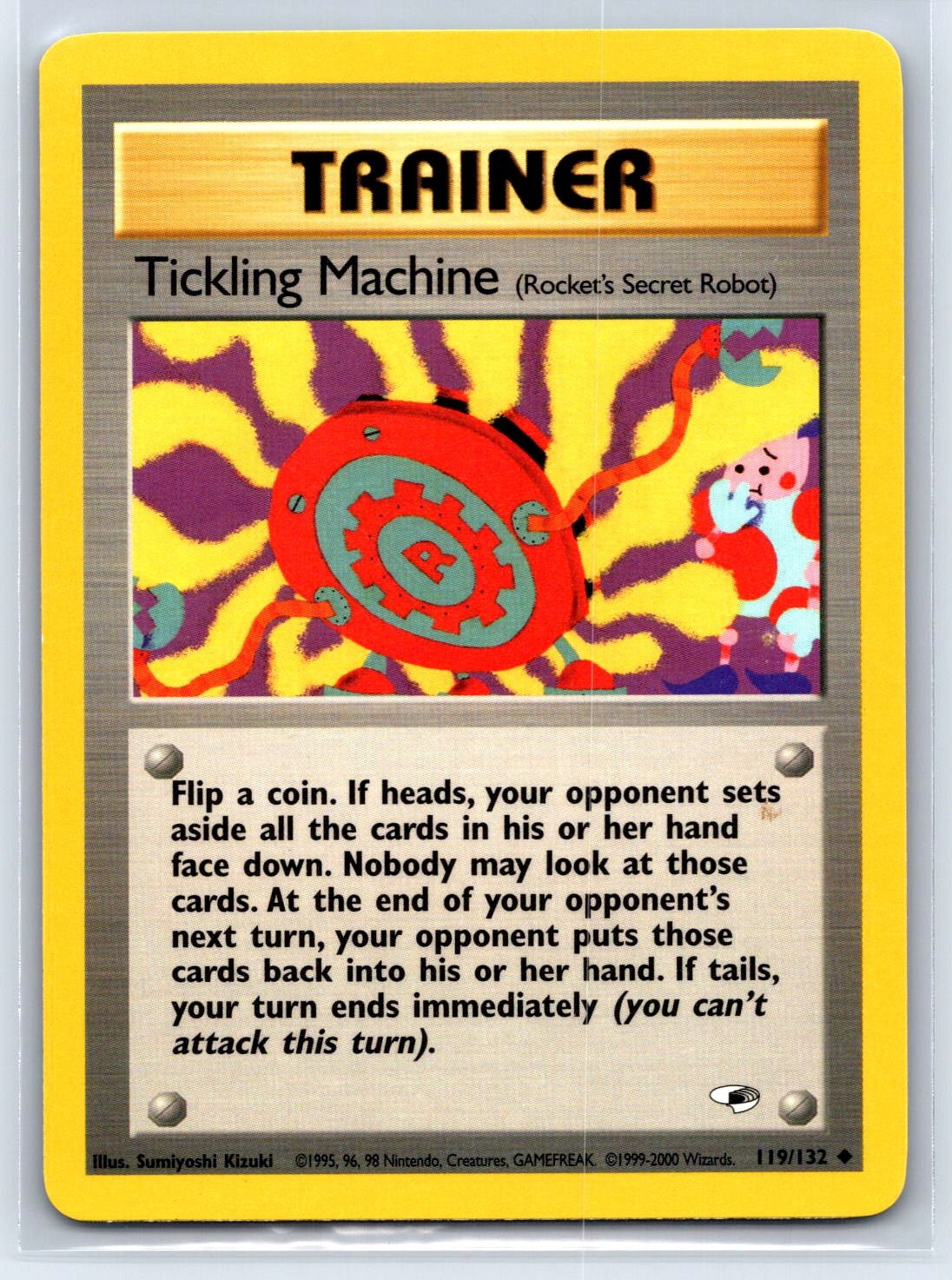 Pokemon TCG - Tickling Machine 119/132 - Gym Heroes Trainer Card