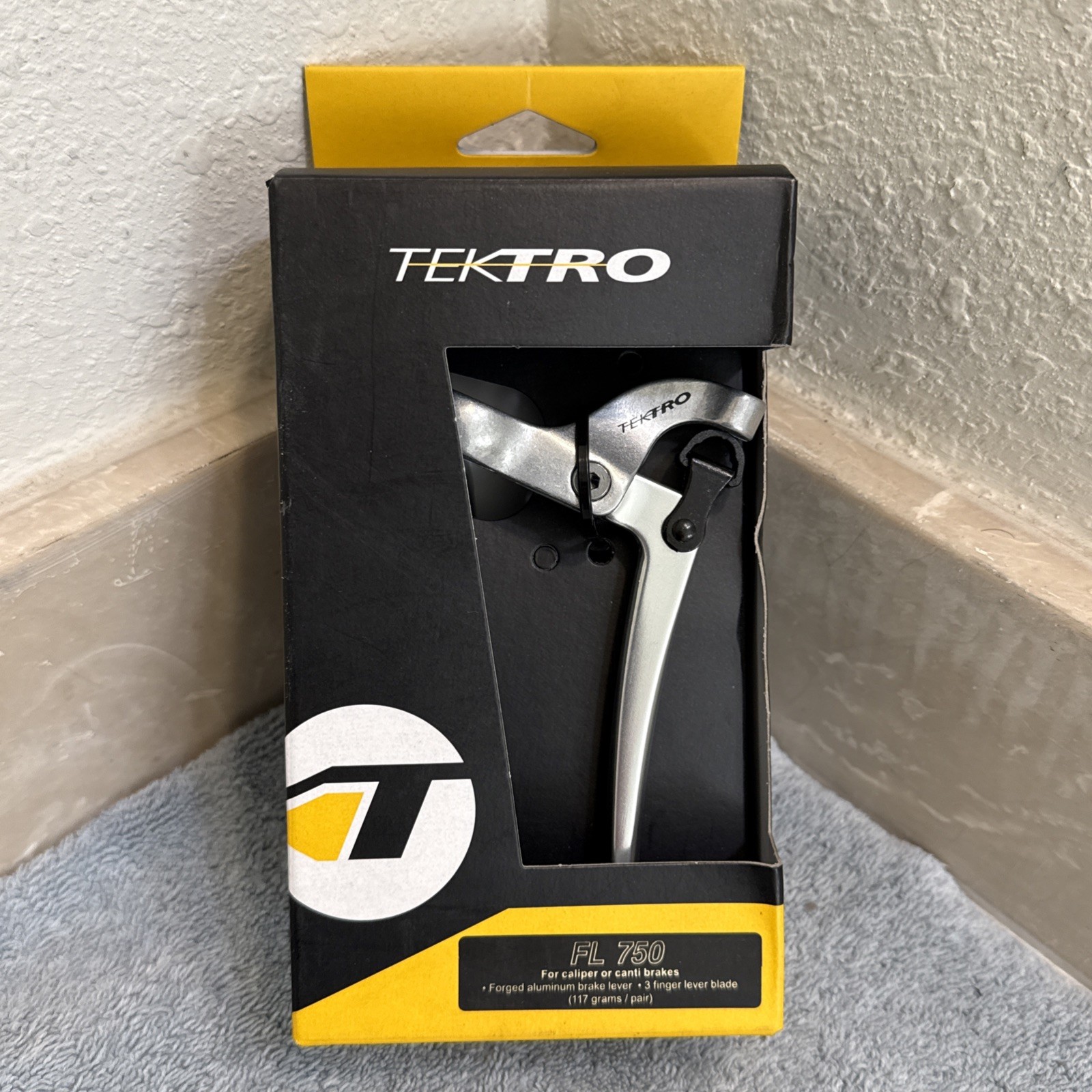 Tektro FL750 Brake Lever Set Silver 22.2mm [ftl]