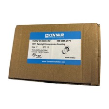 BOX OF 10 Centaur MECR-762 1 Inch EMT Raintight Compression Coupling Steel Zinc