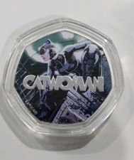 2026 - Catwoman Character DC - Silver Plated - Solomon Islands 50 Cents