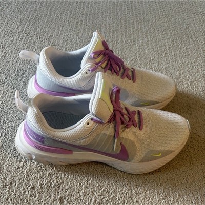 Nike React Infinity Run Flyknit 3 Women s Cushioned Gray/Purple DZ3016-100