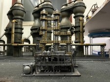 N Scale 1/160 Train Scene Model Chemical Plant Model Finished Figure Handmade
