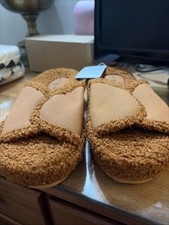 Kuailu Women  s Brown Slippers Size 6