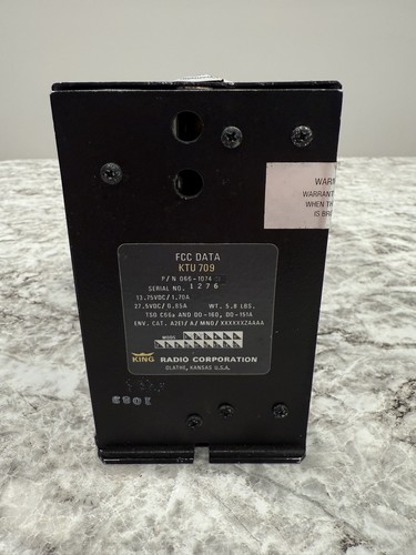 Bendix/King KTU-709 TACAN Receiver P/N 066-1074