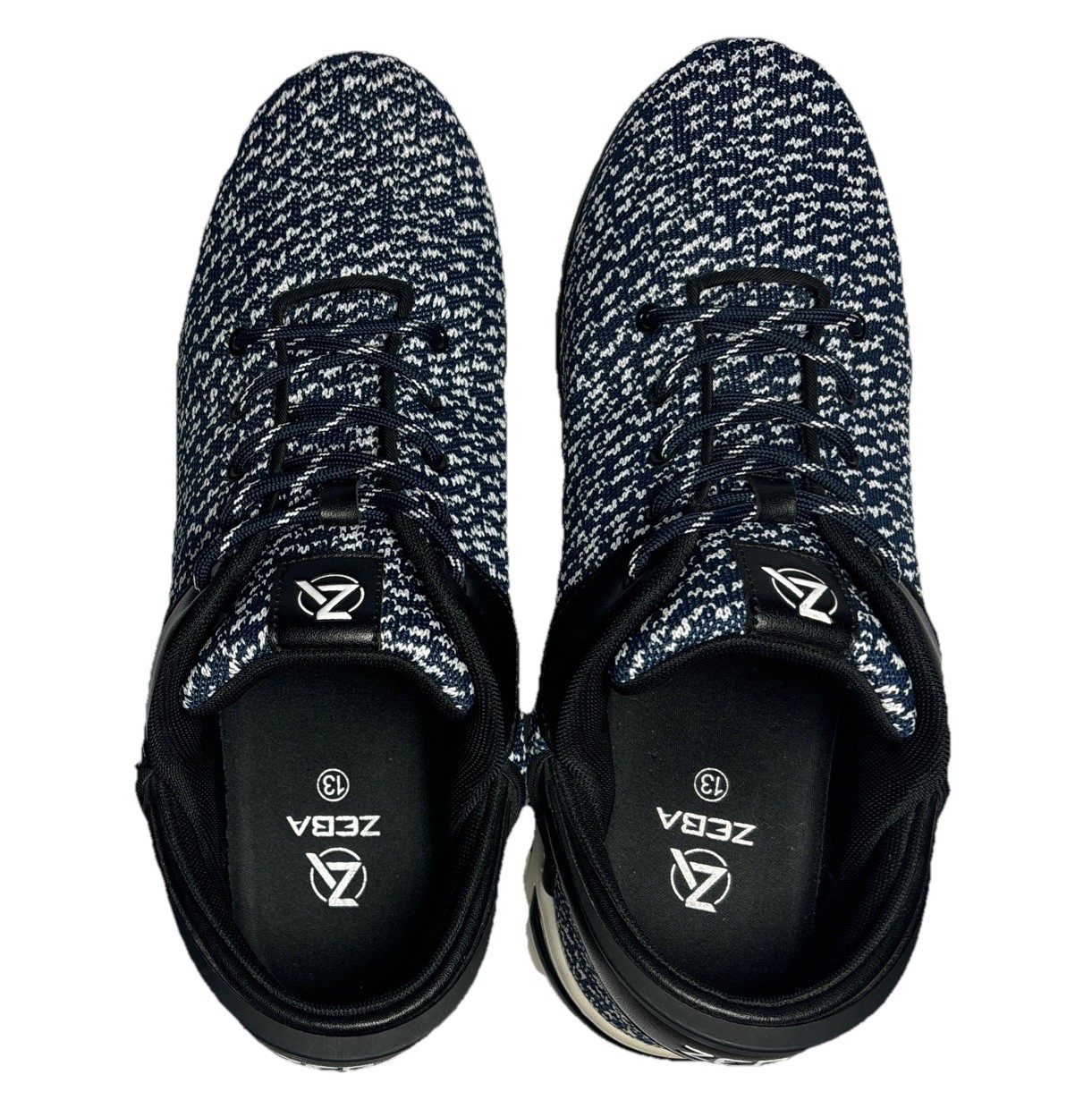 SAOLA Sneakers Zeba uomo blu notte bianche mani libere comode da passeggio taglia 13 usate in ottime condizioni!