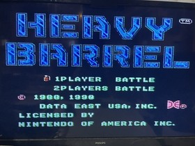 Heavy Barrel (Nintendo NES) Cartridge w/ Manual and dust cover, Tested & Working