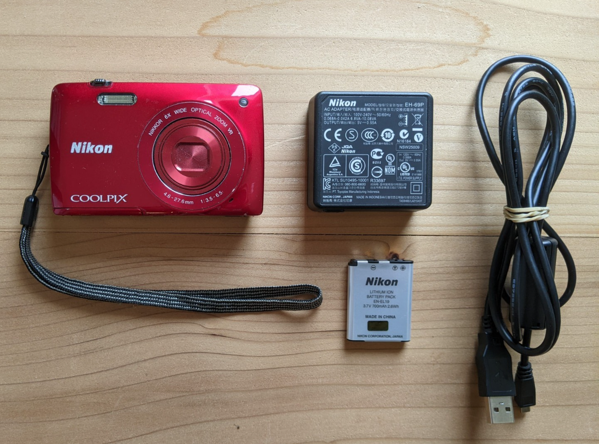 Nikon COOLPIX S4300 Red Digital Camera Touchscreen 16 MP EH-69P UC