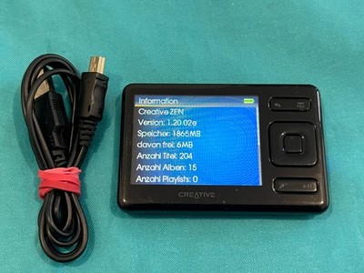 Zen Creative Digital Media Player MP3 Player 2 GB