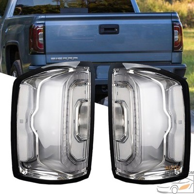 Taillight for 2014-2018 GMC Sierra 1500 Incandescent Upgrade LED White Rear Lamp