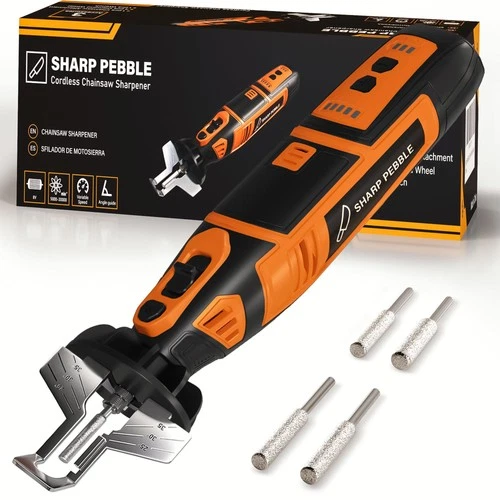 Electric Cordless Chainsaw Sharpener Kit - Comes with Chain Saw Sharpener Too...