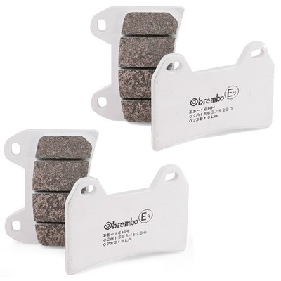 KIT 4 BREMSBELÄGE VORNE BREMBO GESINTERT FÜR MOTO GUZZI NEVADA CLUB 7