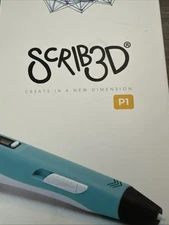 SCRIB3D P1 3D Printing Pen & 3 Color PLA Filament W/Project Guide LCD Screen