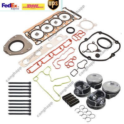 21mm Pistons, Rods & Gaskets Set For 2.0 TFSI Audi VW A4 Q5 Jetta GTI Passat CC