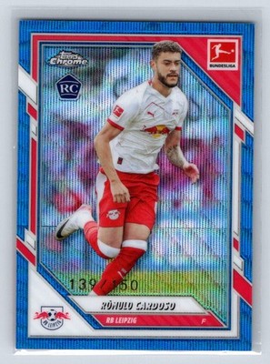 2025-26 Topps Chrome Bundesliga 55 Romulo Cardoso RC Blue Wave /150 RB Leipzig