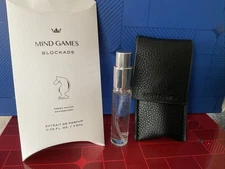 Mind Games BLOCKADE Extrait de Parfum 0.25 Oz 7.5 mL Travel Spray Pure Perfume