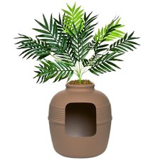 Good Pet Stuff Hidden Litter Box Planter, Decorative Cat Litter Enclosure Wit...