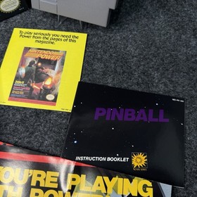 Nintendo NES Pinball Juego CIB Caja Completa Manual Cartucho Probado OEM