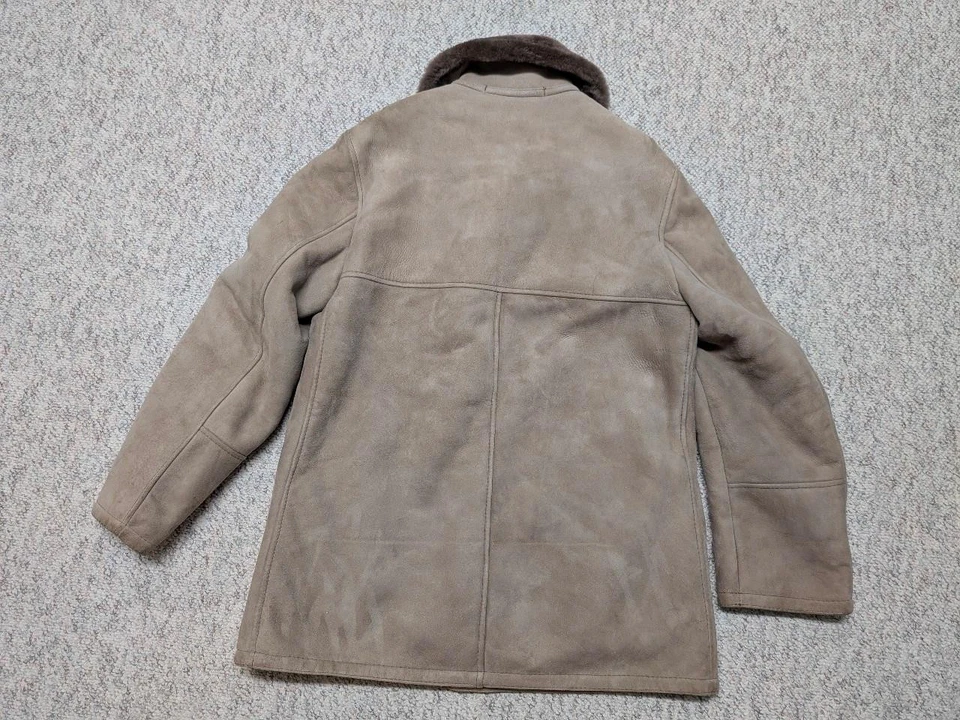 Винтажный SHEARLING овчины кожи NORDSTROM коричневый 42 Western ранчо M Франция - Изображение 2 из 4