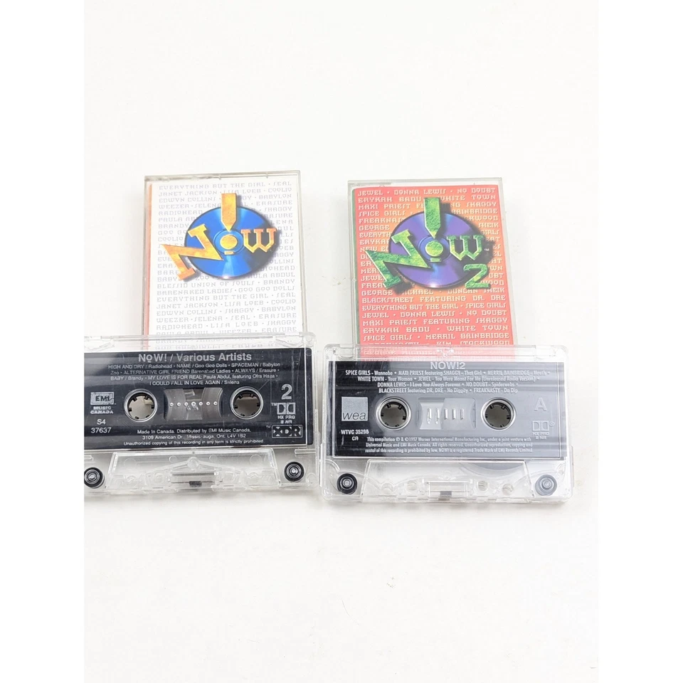 Now! Vol. 1 & Now! 2 Cassette Lot 90s Pop Hits Radiohead Spice Girls Shaggy - Image 3 of 4